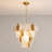 11-Light Dimmable Tiered Leaf Chandelier