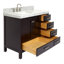 Meuble-lavabo simple 42 po avec plateau en marbre Cambridge-88398652-88398653
