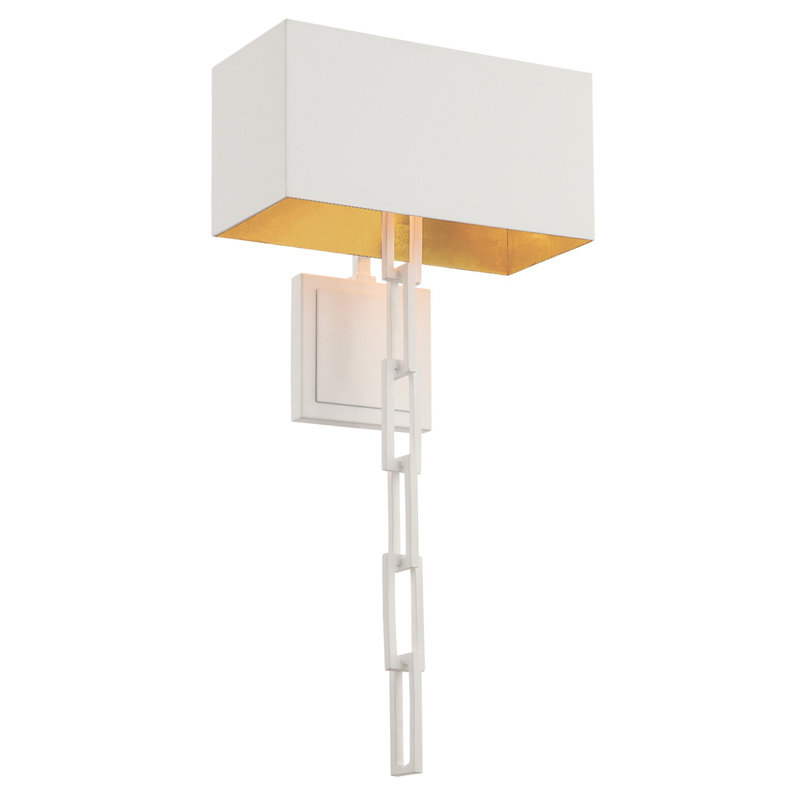 Brian Patrick Flynn 2-Light Armed Sconce, White