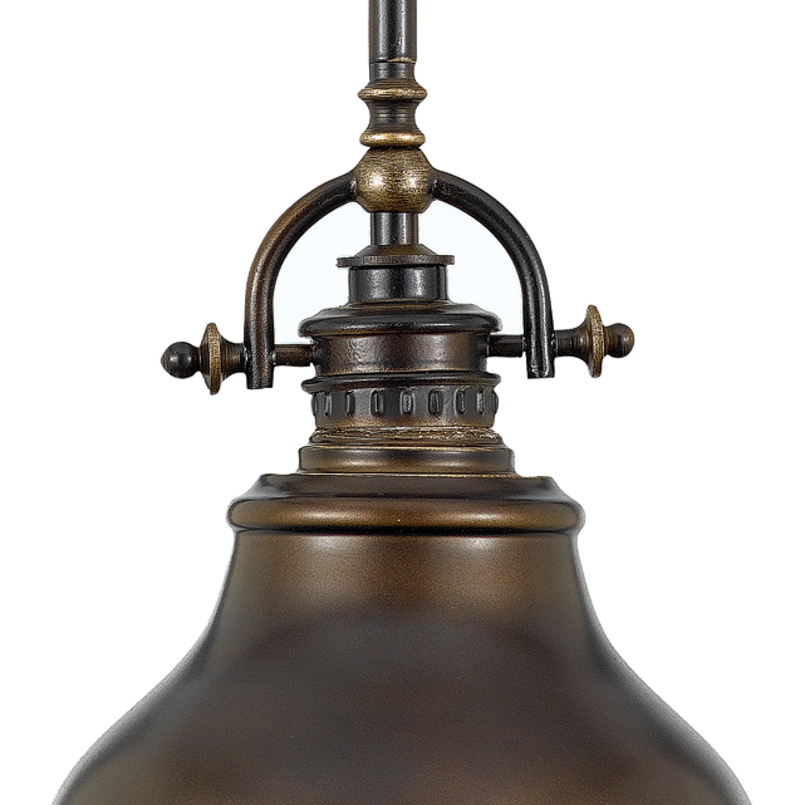 Rosalyn Single Light Dome Pendant, Palladian Bronze, 9" H x 8" W x 8" D