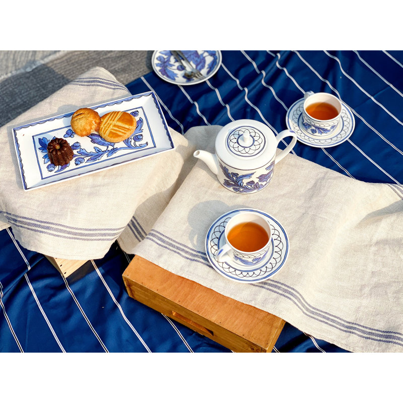 Blue Bird Bone China Serving Dish