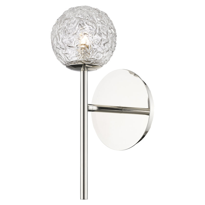 Applique murale 1 lumière Anthonette Anthonette, Nickel poli