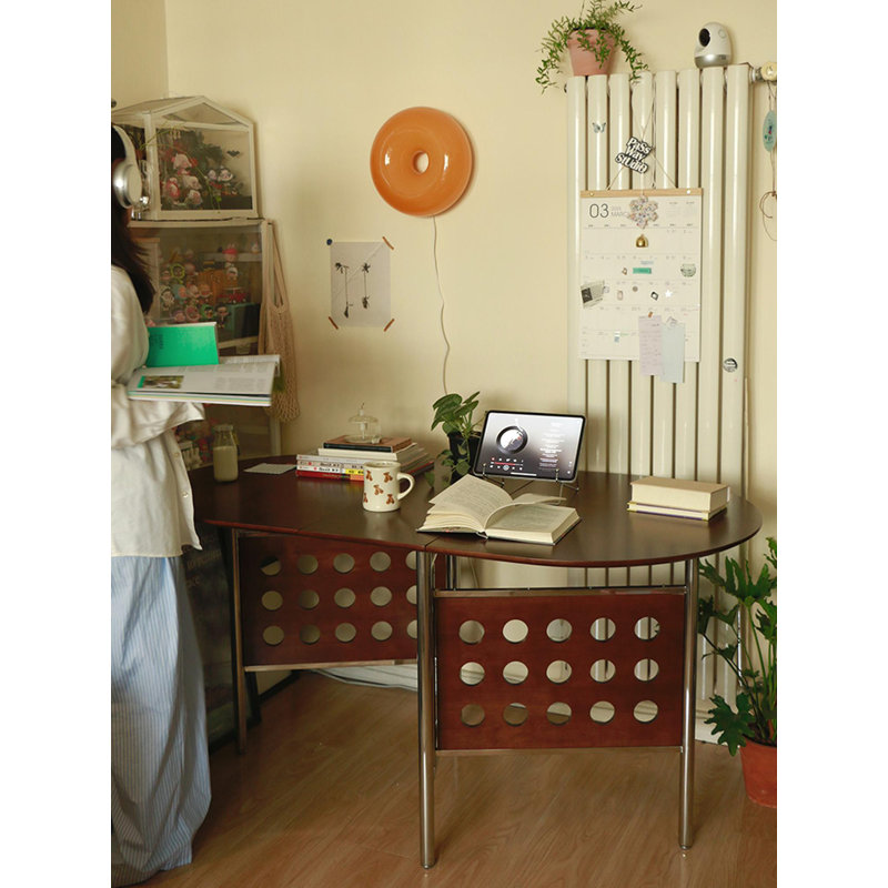 Meuble de salle à manger pliable en bois massif French Vintage