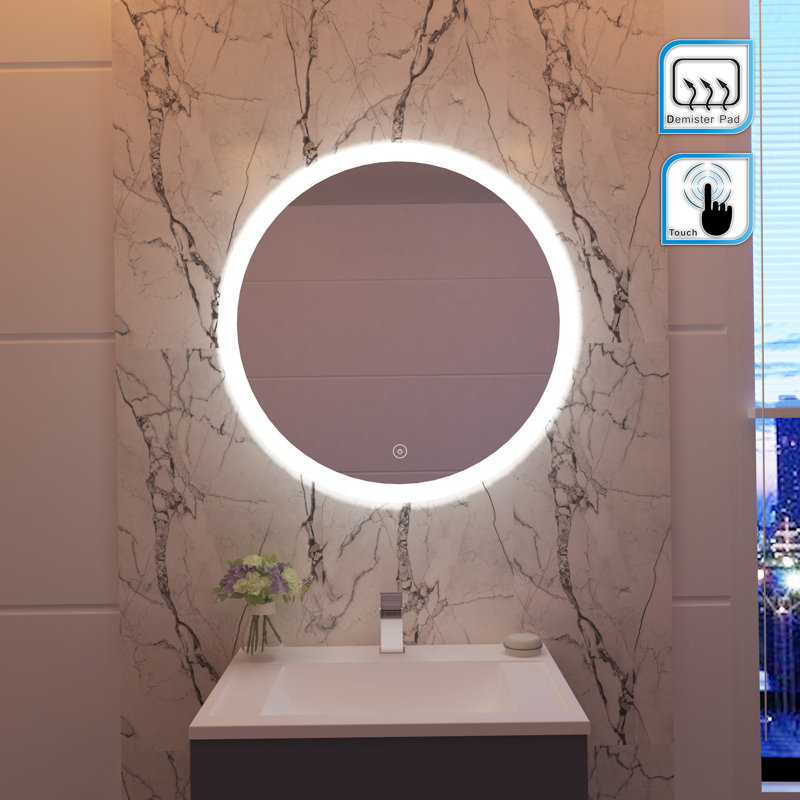 Archuleta Flat Wall Mirror, 70cm H x 70Cm W