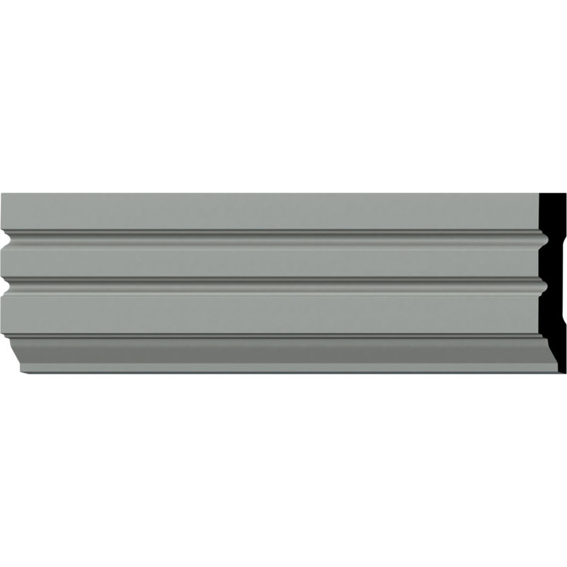 Gray Urethane Fluted Panel Window & Door Casing Set of 8