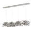 Luminaire suspendu 12 lumières confettis argent-70079973