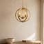 Lustre en forme de globe à 3 lumières de style bougie Rosedale