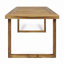 Outdoor 69" Acacia Wood Dining Table, Sandblast Natural Finish