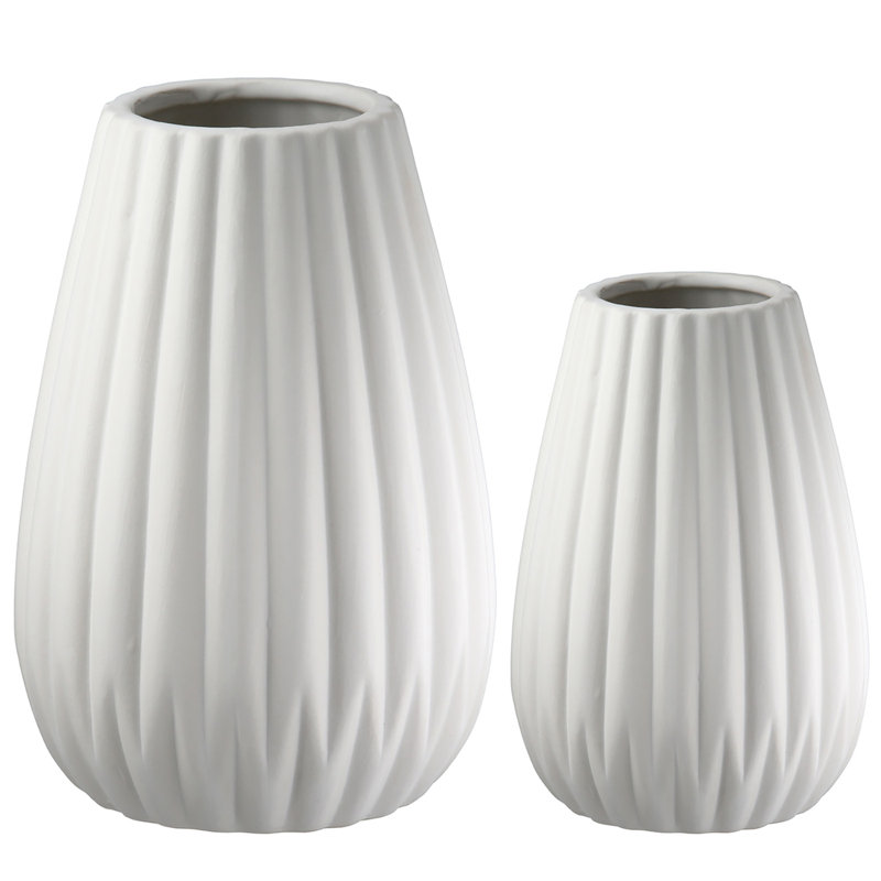 Ronk Porcelain Table Vase, White