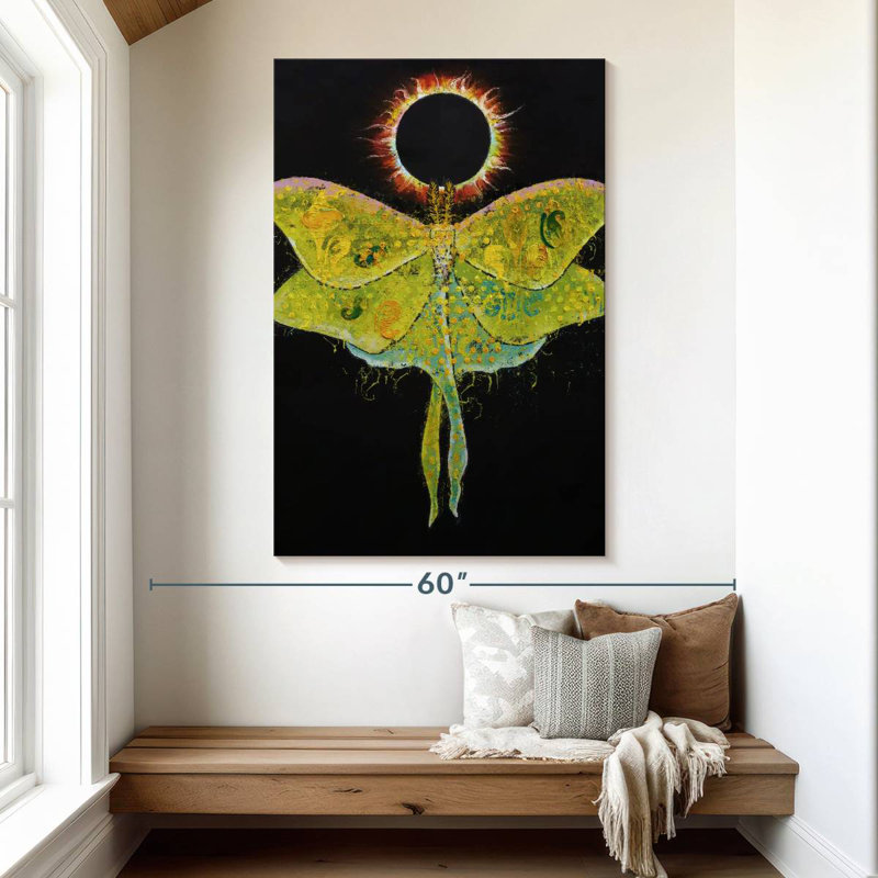 Luna Moth Eclipse, 51" H x 34" W
