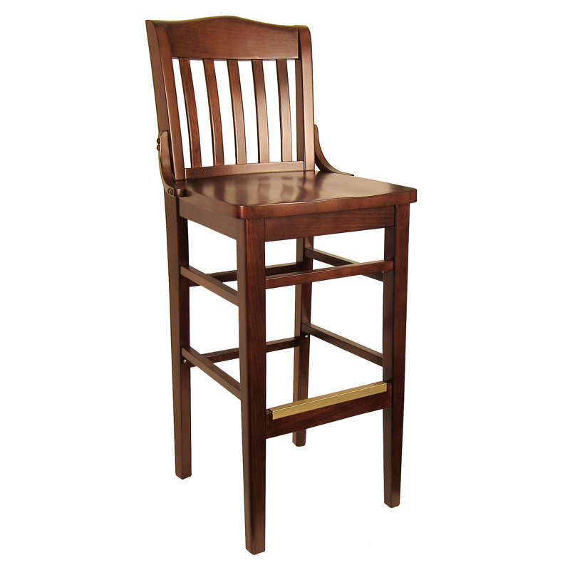 Solid Wood Counter Stool, Walnut