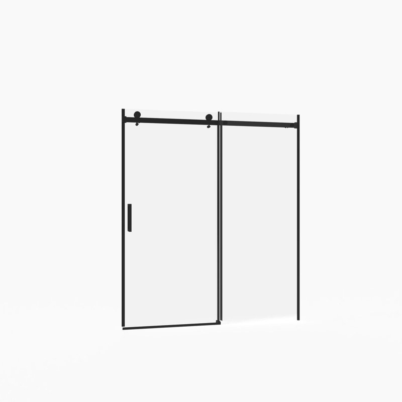 56"-60"W x 72"H Frameless Shower Door, Sliding Shower Door, with Premium 5/16"(8mm) Thick Tempered Glass Shower Enclosure,Double Side Easy Clean Coat