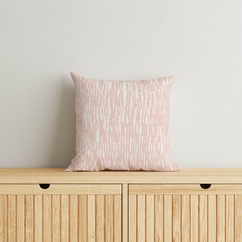 Coussin Strands, Rose, H 18 po x l 18 po