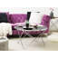 Krista Glass Top Cross Legs End Table-37718435