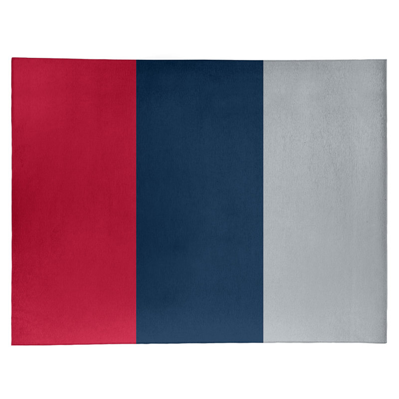 Tapis en poly-rayures de football new england, Rectangle 9 pi x 12 pi
