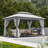 LAUSAINT HOME Outdoor Patio Gazebo 10'x13'-101335342