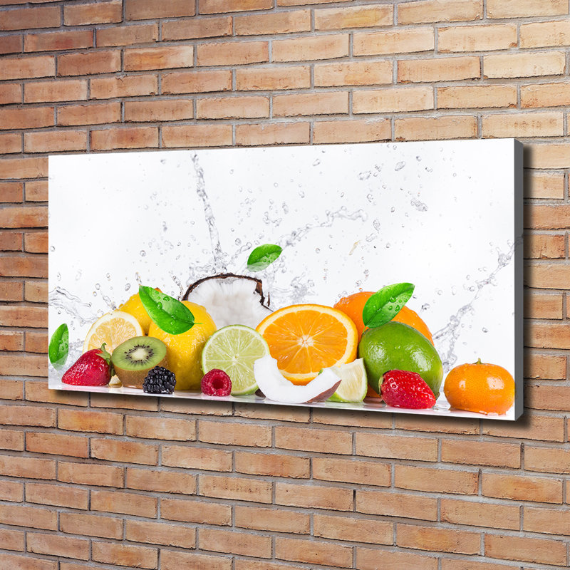 Fruit And Water - Wrapped Canvas Print