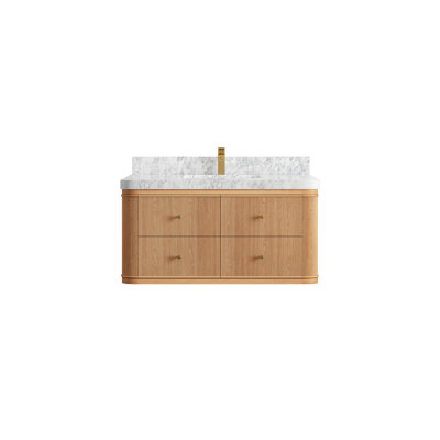 Chêne flottant Hampton X P 22 po De salle de bain Marbre de Carrare