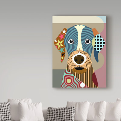 Buckey «German Wirehaired Pointer», reproduction d'impression sur toile tendue