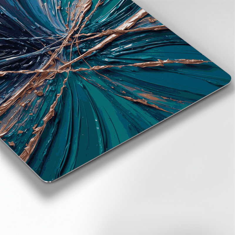 Art mural en métal Sci Fi Quantum, H 192 po x l 192 po x P 0,05 po