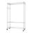 Bevill 48 " Chrome and Steel Rolling Clothing Rack