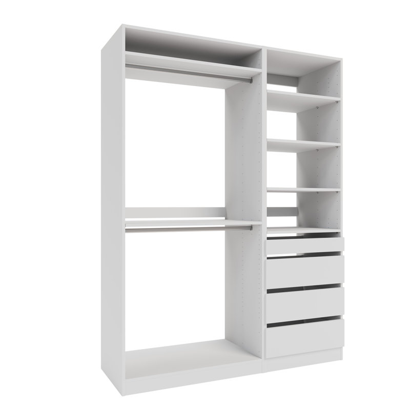 Système d'organisation 60 po, Blanc