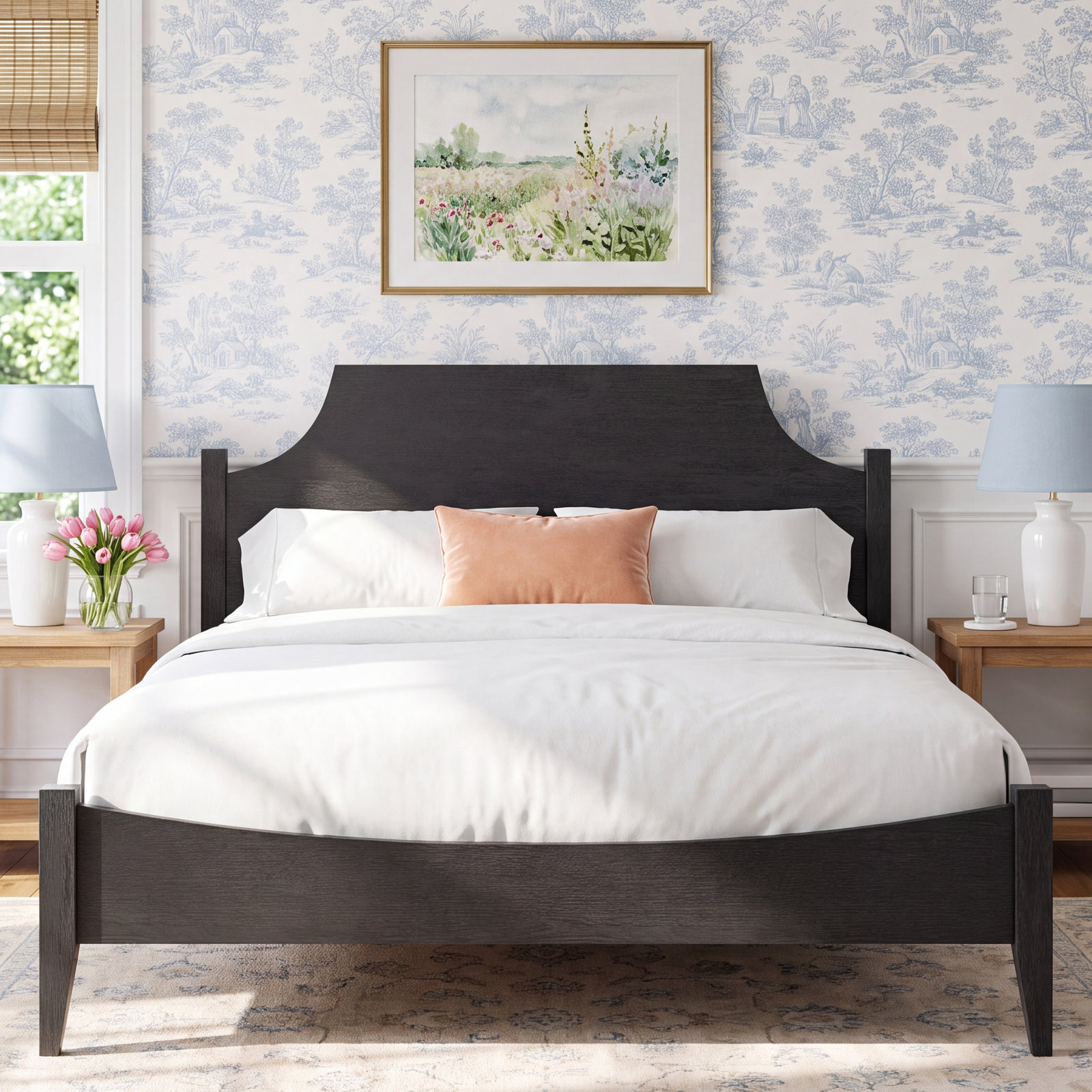 Bronwyn Platform Bed, Queen, Black