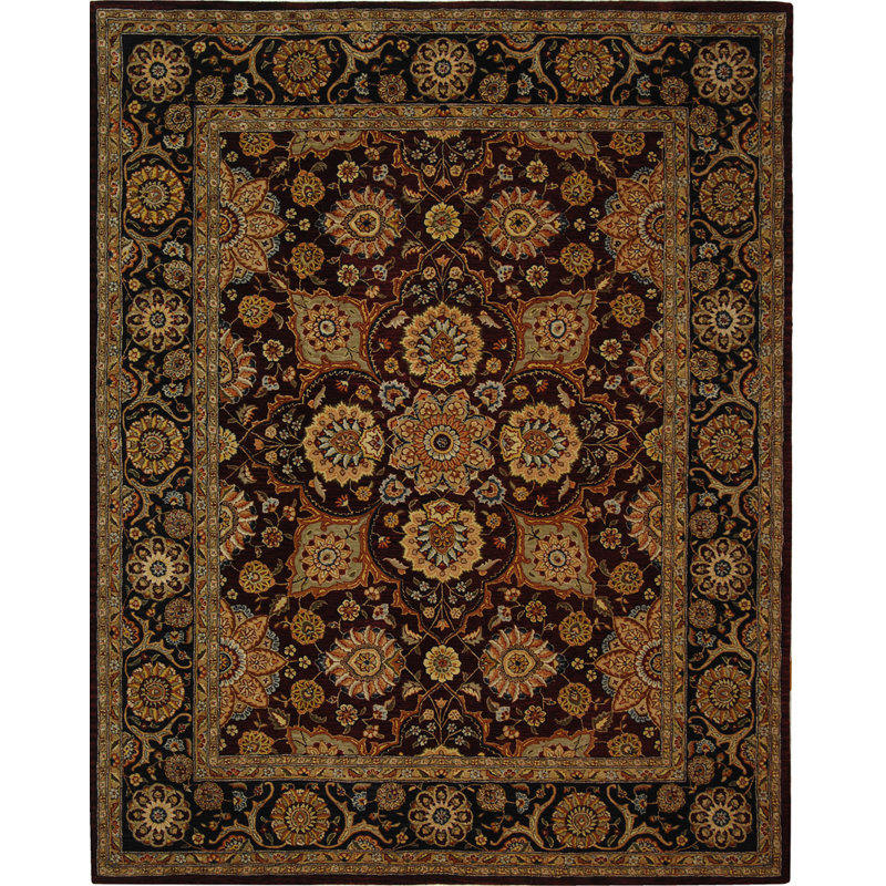 Persain Court Silk & Wool Pile Rug, 8' 6" x 11' 6"