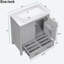 Meuble-lavabo simple 30 po avec plateau en résine Roseleen-2030283337