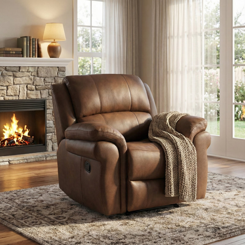 Bettymae 110cm Wide Standard Recliner, Tan