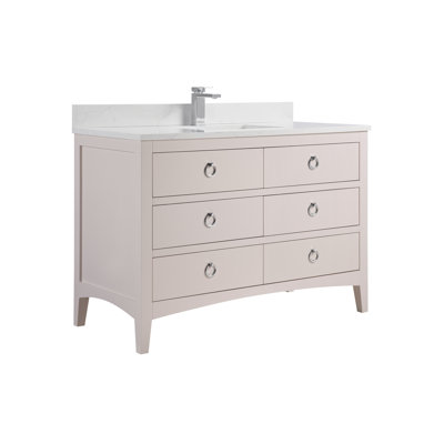 Teoni 48" Oak Single Bathroom Vanity