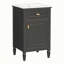 Meuble-lavabo vert de 20 po avec lavabo, pieds en bois massif, tablette réglable, tiroir inclinable, boutons en alliage de zinc, armoire autoportante moderne pour petite salle de bain-321612399