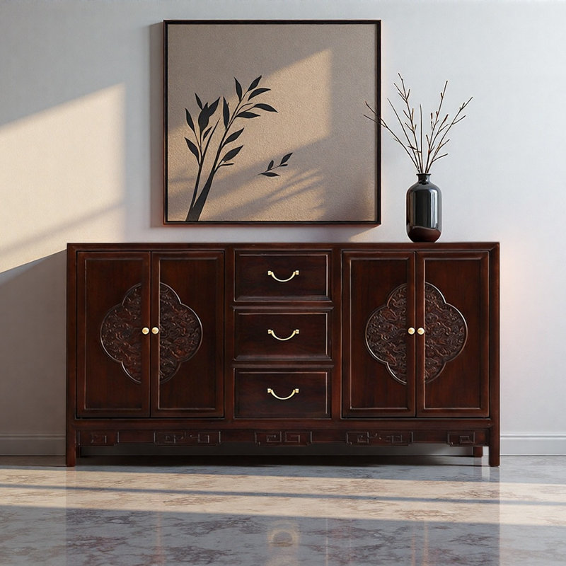 Buffet grande capacité en bois massif