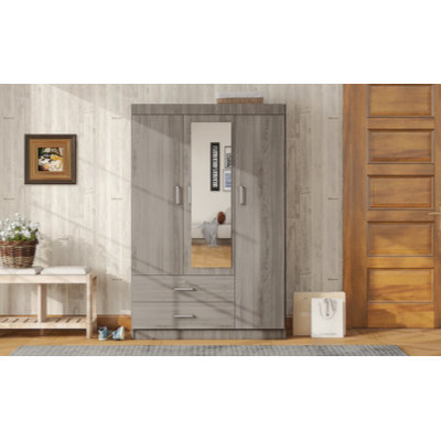 Armoire à miroir avec tablettes