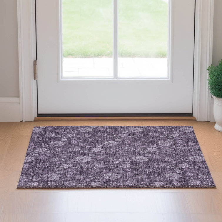 Premium Machine Washable Prisco Plum Rug
