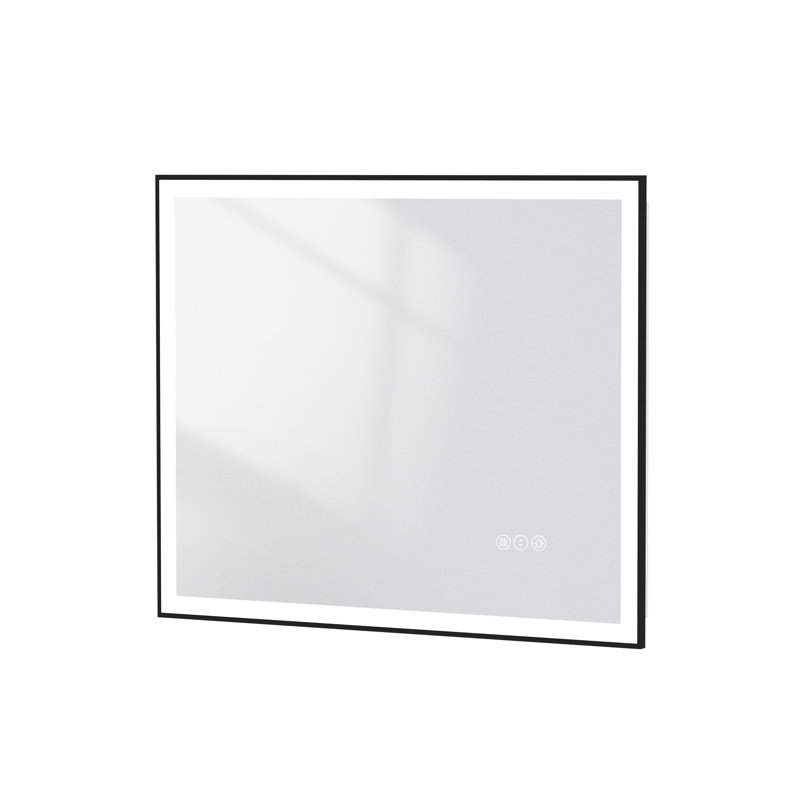 Dokes Black Framed  LED  Bathroom Vanity Mirror passed ETL, 40" x 48"