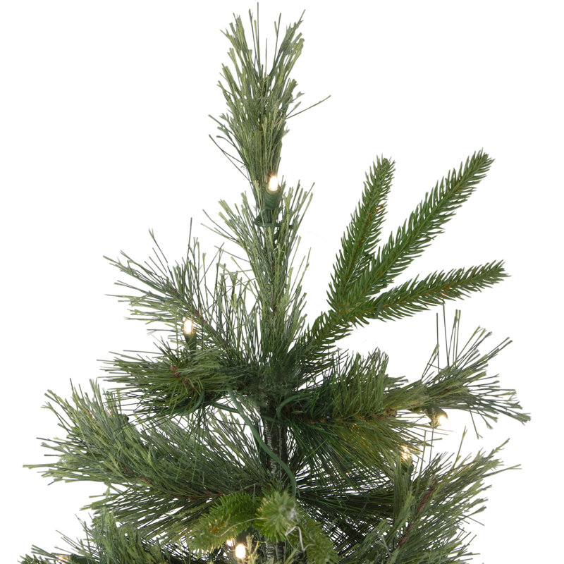 4.5' Pre-Lit Full Ashcroft Cashmere Pine Artificial Christmas Tree Warm Clear LED Lights
