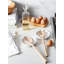 Porte-cuillère en céramique avec support, porte-cuillère de 4,8 pouces pour dessus de cuisinière, porte-ustensiles pour comptoir de cuisine, porte-cuillère à café, ensemble de 4