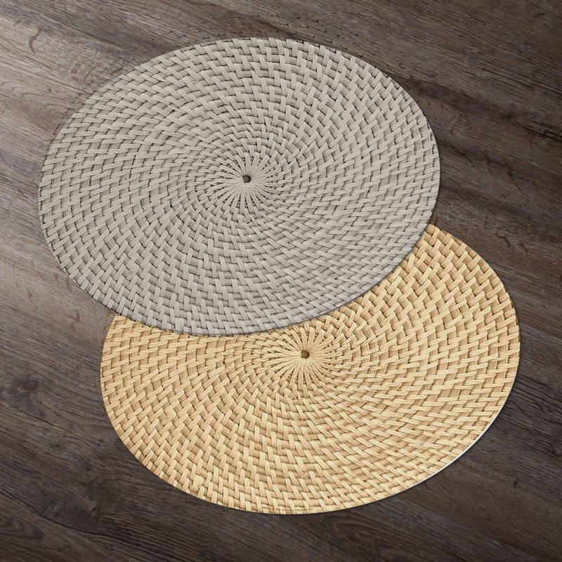 Napperons en plastique synthétique, Taupe