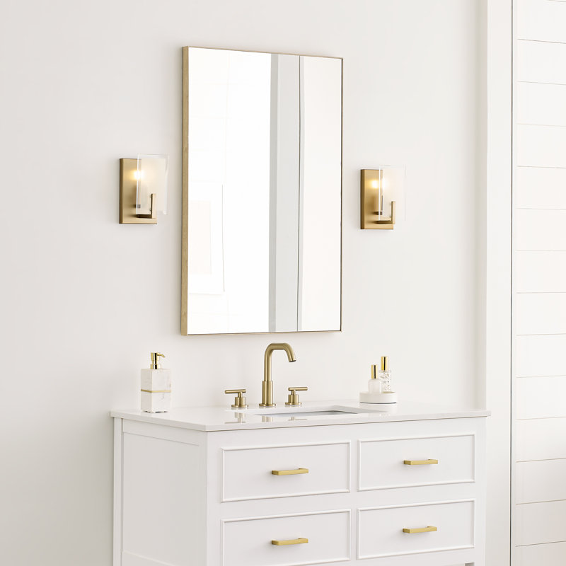 Syll 1 - Light Bath Sconce, No, Satin Brass