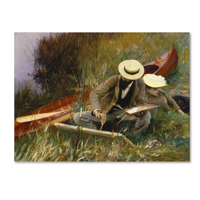« an d’extérieur », reproduction sur toile tendue John Singer Sargent, H 14 po x l 19 po