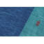 Tapis contemporain en laine bleu / vert Gabbeh Fox - 8 pi 2 po x 9 pi 8 po