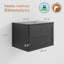Meuble-lavabo mural simple 30 po avec lavabo vasque, robinet-23239110-23239111