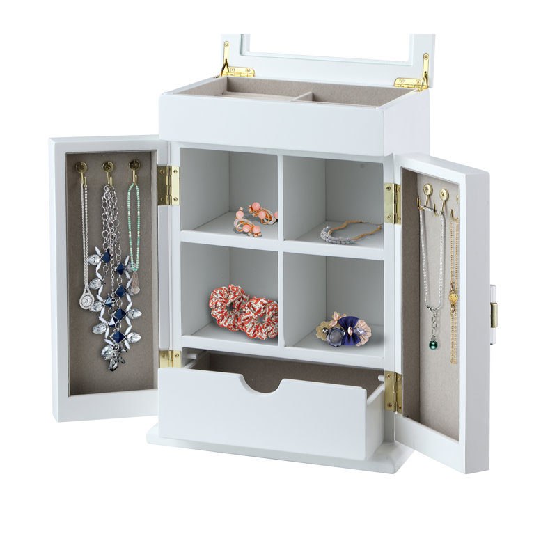 Wood Jewellery Box + Drawers