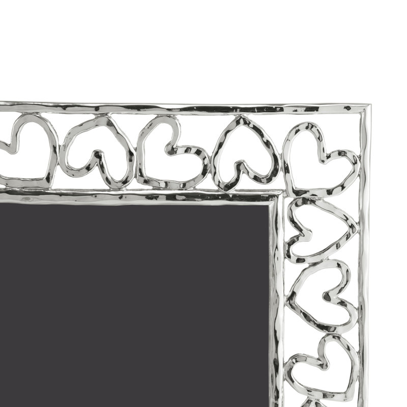 Heart Frame, Silver, 8" x 10"