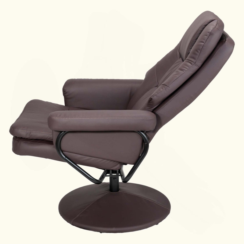 Fauteuil inclinable pivotant en cuir Scratch Cat