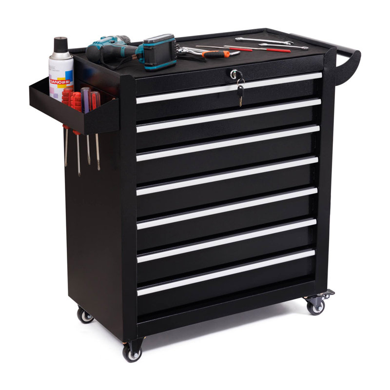 Armoire à outils à 7 tiroirs, Black