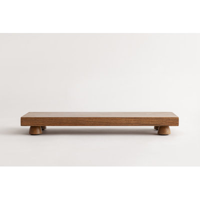Wooden serving board with Pedestial