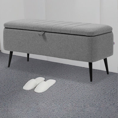 Polyester Upholstered Storage Bench