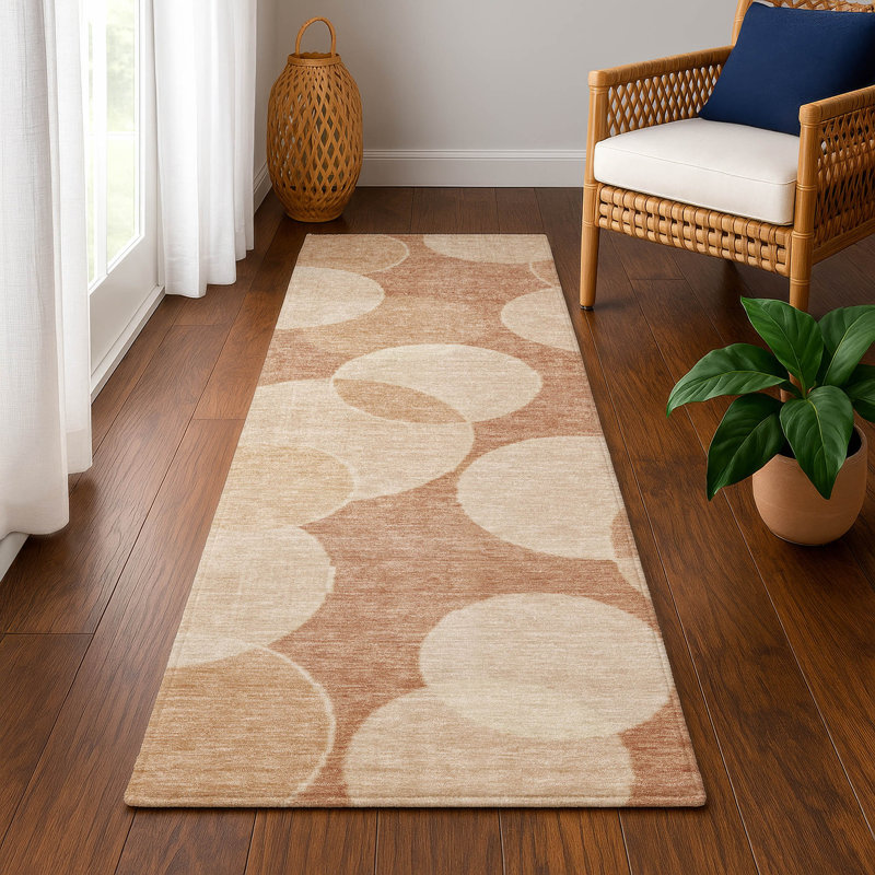 Premium Machine Washable Lubbers AMF1751 Geometric Rug, Runner 2'3" x 7'6"